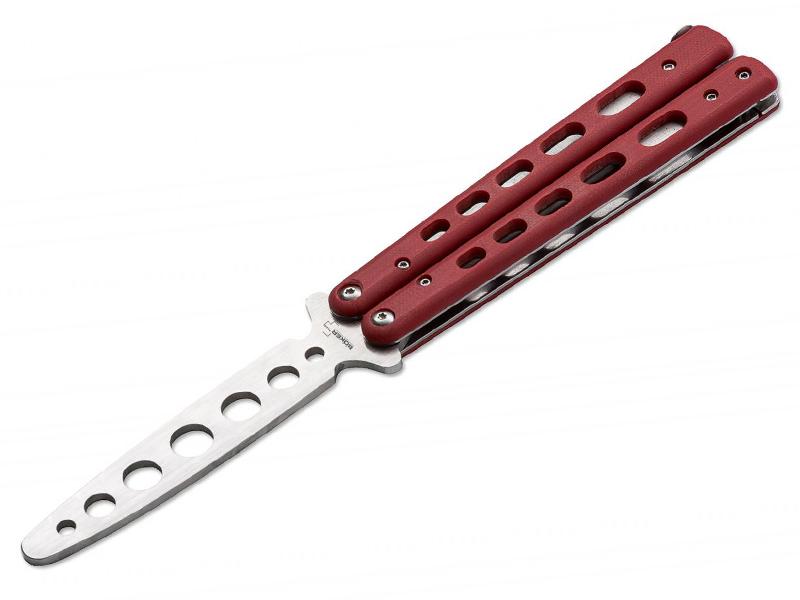Nóż składany treningowy motylek Boker Plus Balisong Red