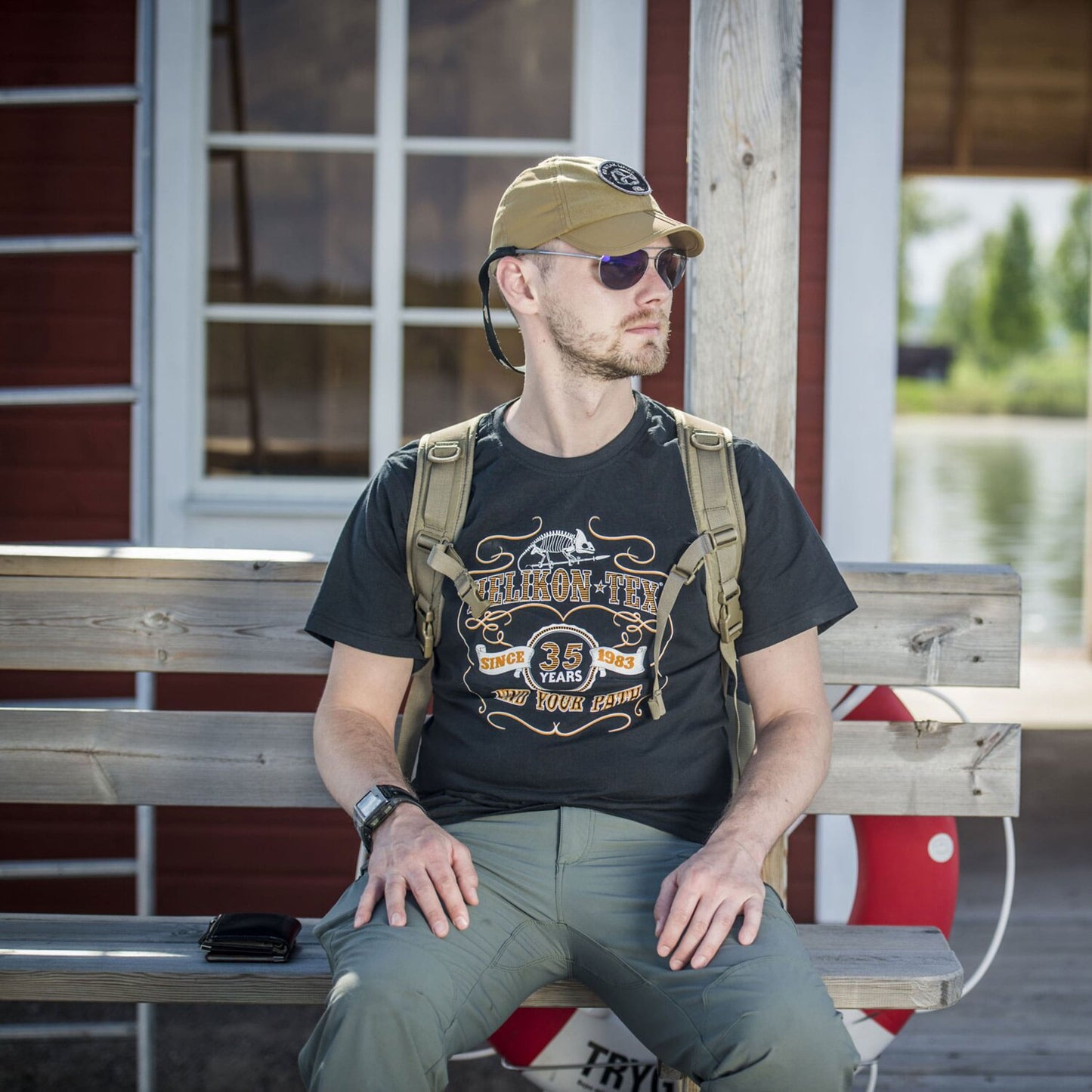 Czapka z daszkiem Helikon Folding Outdoor Cap - Coyote