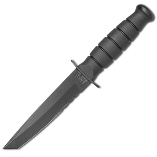 Nóż Ka-Bar Short Tanto Black Serrated 1255