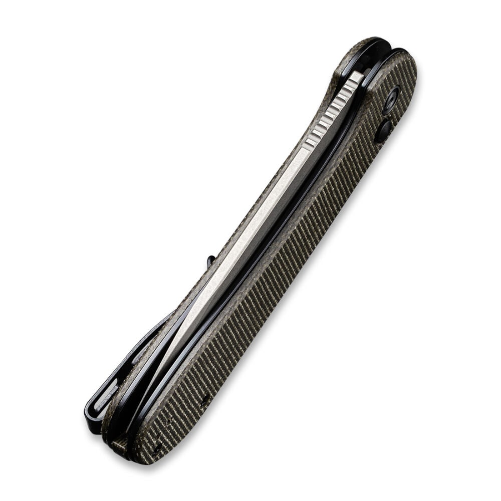 Nóż składany Civivi Elementum Button Lock - Dark Green Micarta