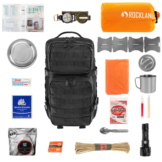 Plecak ewakuacyjny Brandit US Cooper 40 l Black - z wyposażeniem