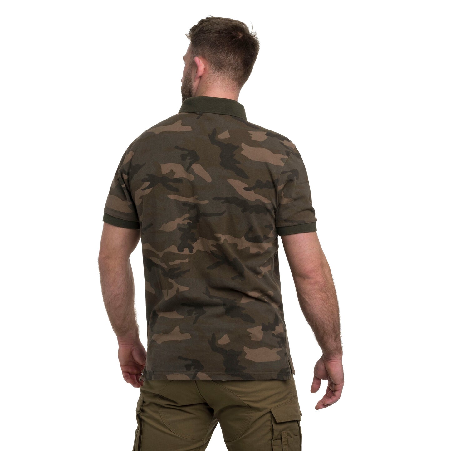 Koszulka polo Mil-Tec Prewash - Woodland