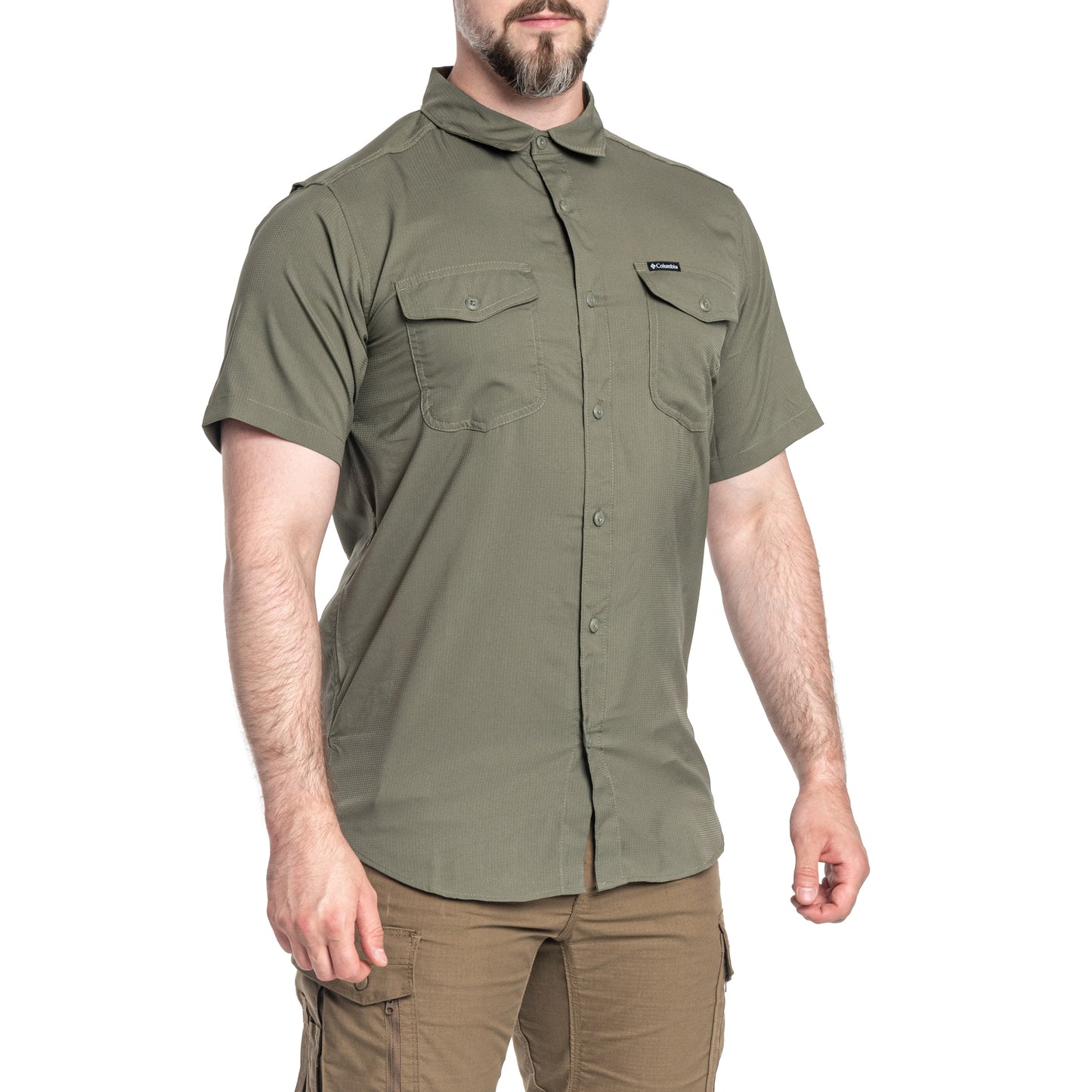 Koszula Columbia Utilizer II Solid Short Sleeve - Stone Green