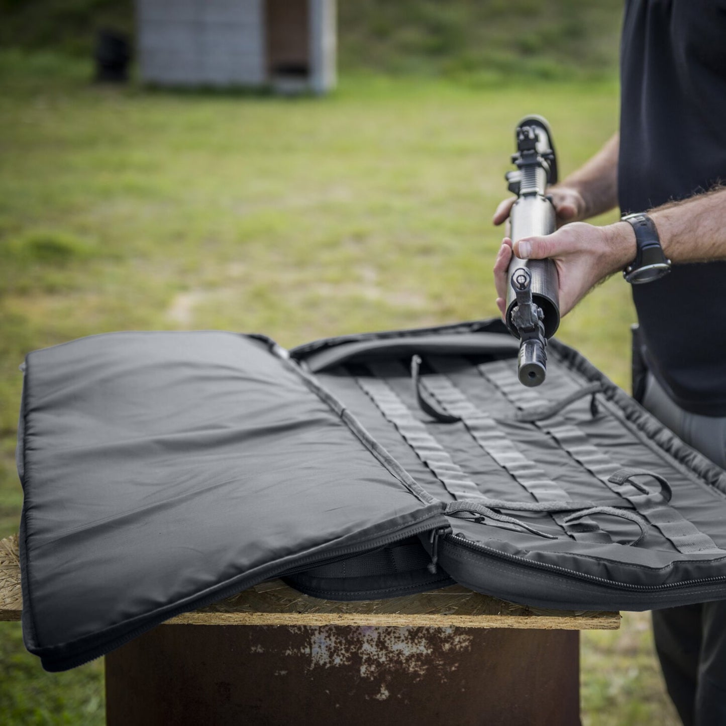 Pokrowiec na broń Helikon Double Upper Rifle Bag 18 - Shadow Grey