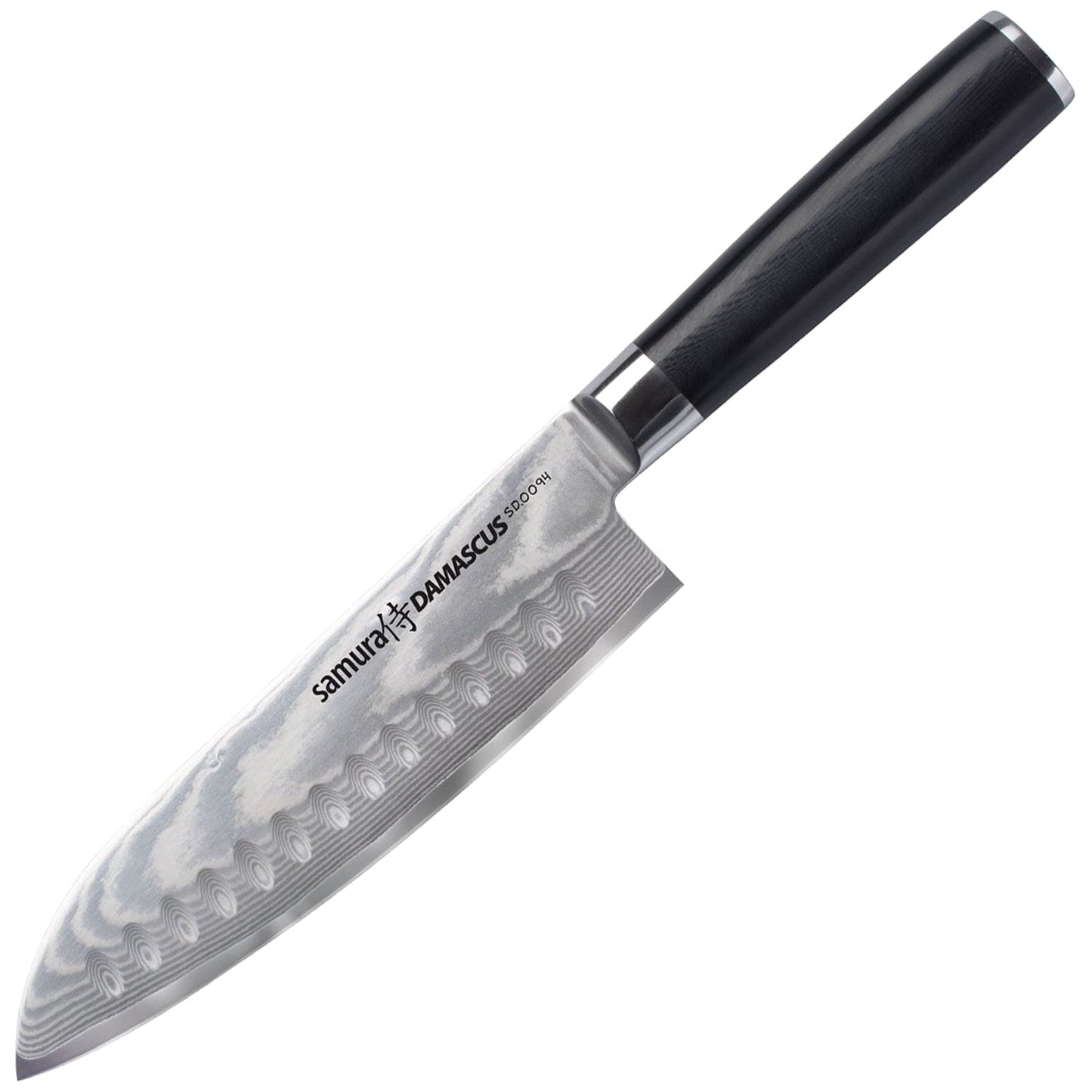 Nóż kuchenny Samura Damascus Santoku 18 cm - Black