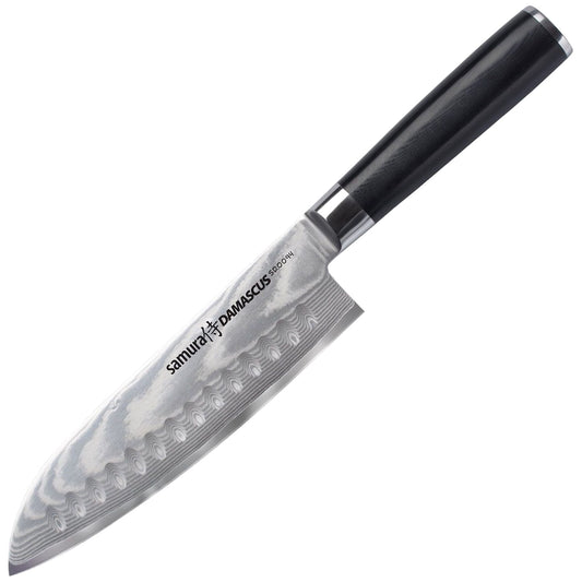 Nóż kuchenny Samura Damascus Santoku 18 cm - Black