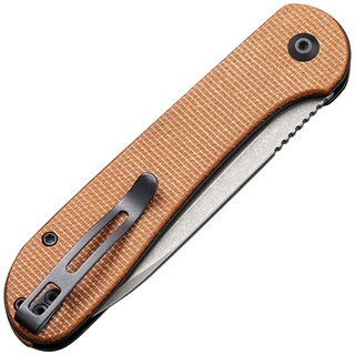 Nóż składany Civivi Elementum Button Lock - Brown Micarta
