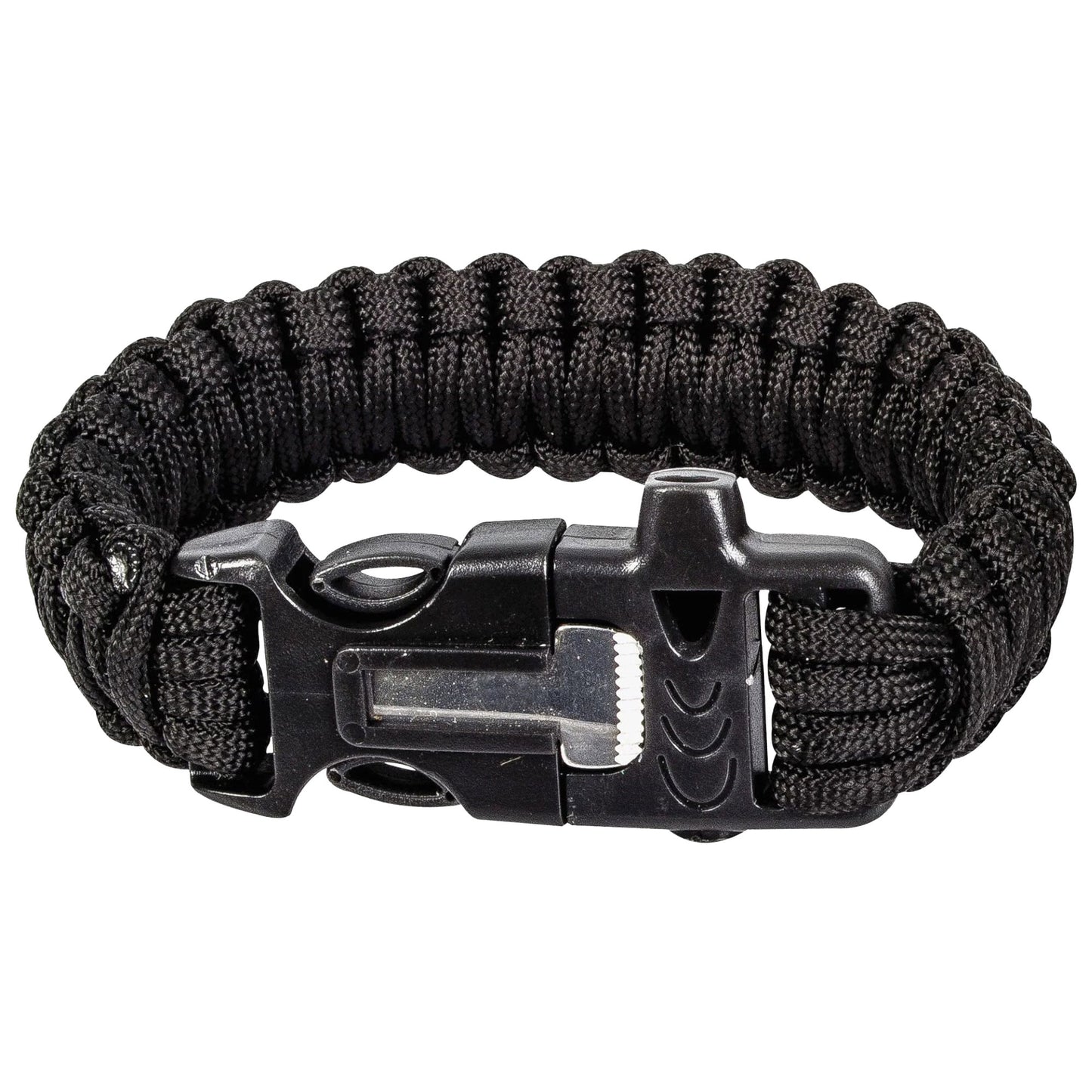 Bransoletka Paracord Highlander Outdoor z krzesiwem - Black
