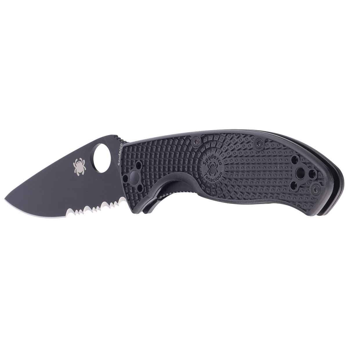 Nóż składany Spyderco Tenacious FRN 8Cr13MoV - Black Blade Spyder