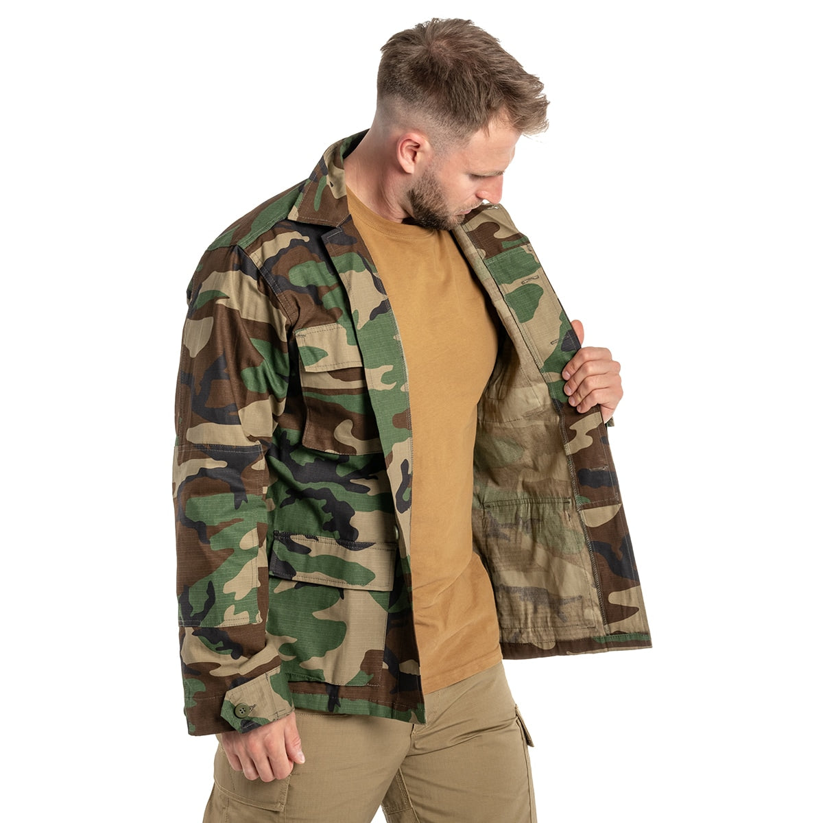 Bluza wojskowa Mil-Tec Teesar BDU Rip-Stop - Woodland