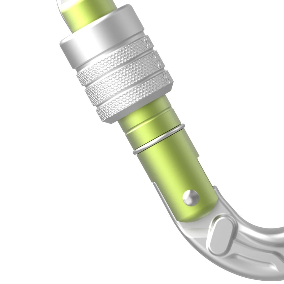 Karabinek wspinaczkowy Edelrid HMS Strike Screw - silver