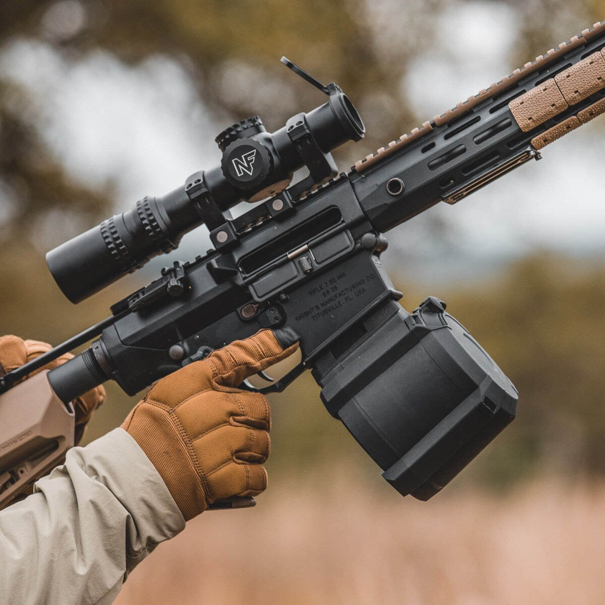 Magazynek 50 nabojowy Magpul PMAG D-50 LR/SR GEN M3 kal. 7.62 x 51 mm do karabinów AR10/SR25/M110 - Black