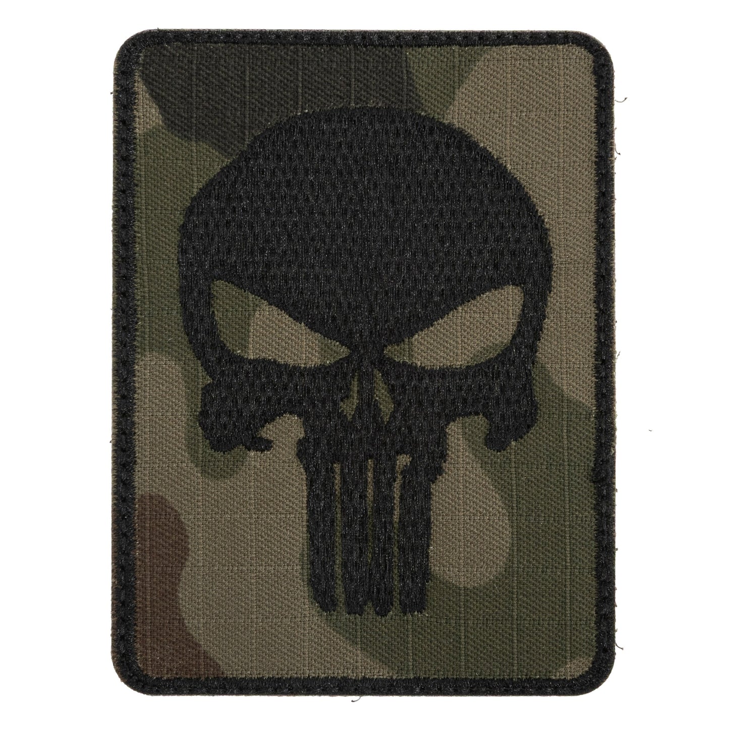 Naszywka Punisher 76 x 11 mm - Czarna