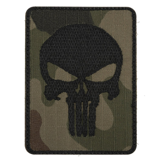 Naszywka Punisher 76 x 11 mm - Czarna
