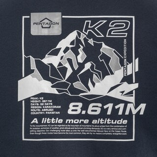 Koszulka T-Shirt Pentagon Ageron "K2 Mountain" - Midnight Blue