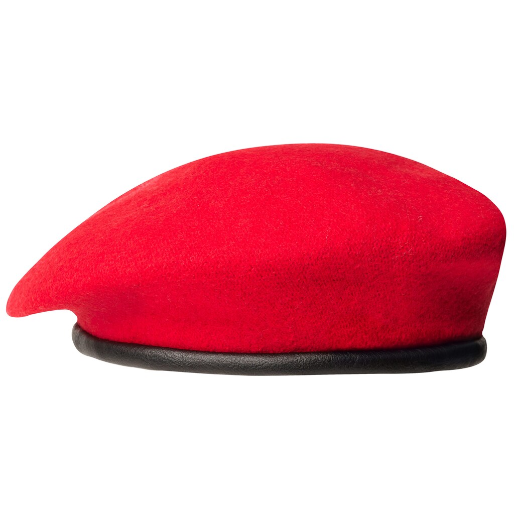 Beret BB-TEX tłoczony - Czerwony