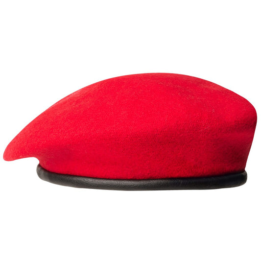 Beret BB-TEX tłoczony - Czerwony