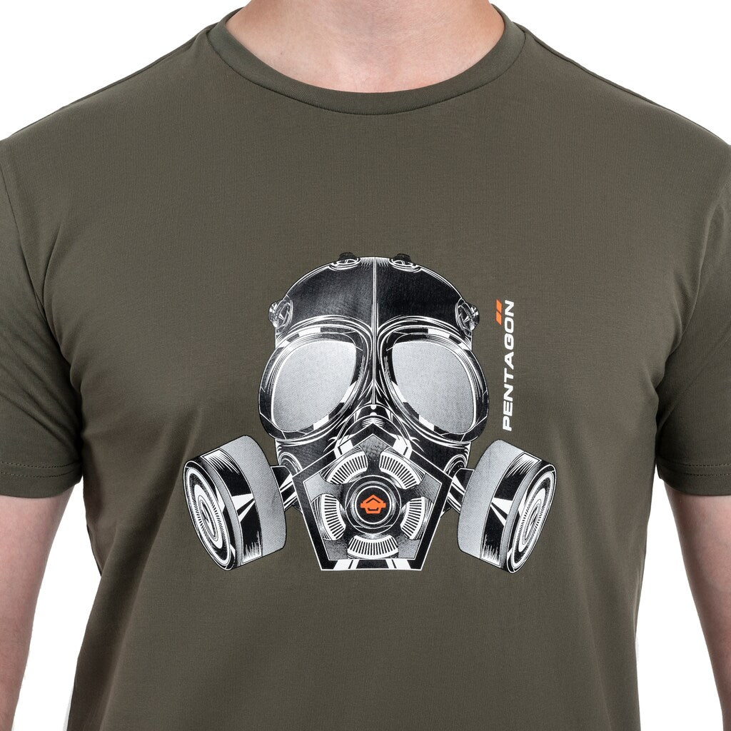 Koszulka T-Shirt Pentagon "Gas-Mask" - Olive