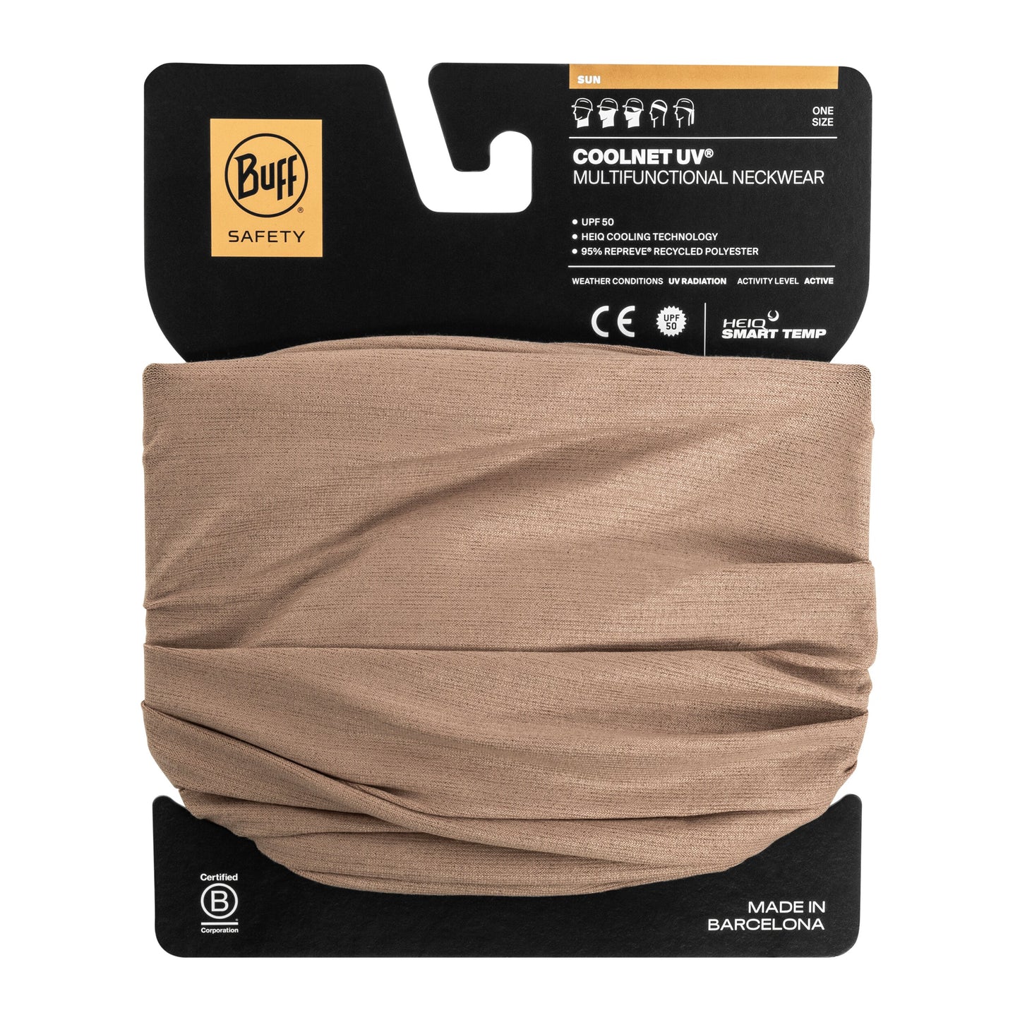 Chusta ochronna Buff Coolnet UV Solid - Coyote