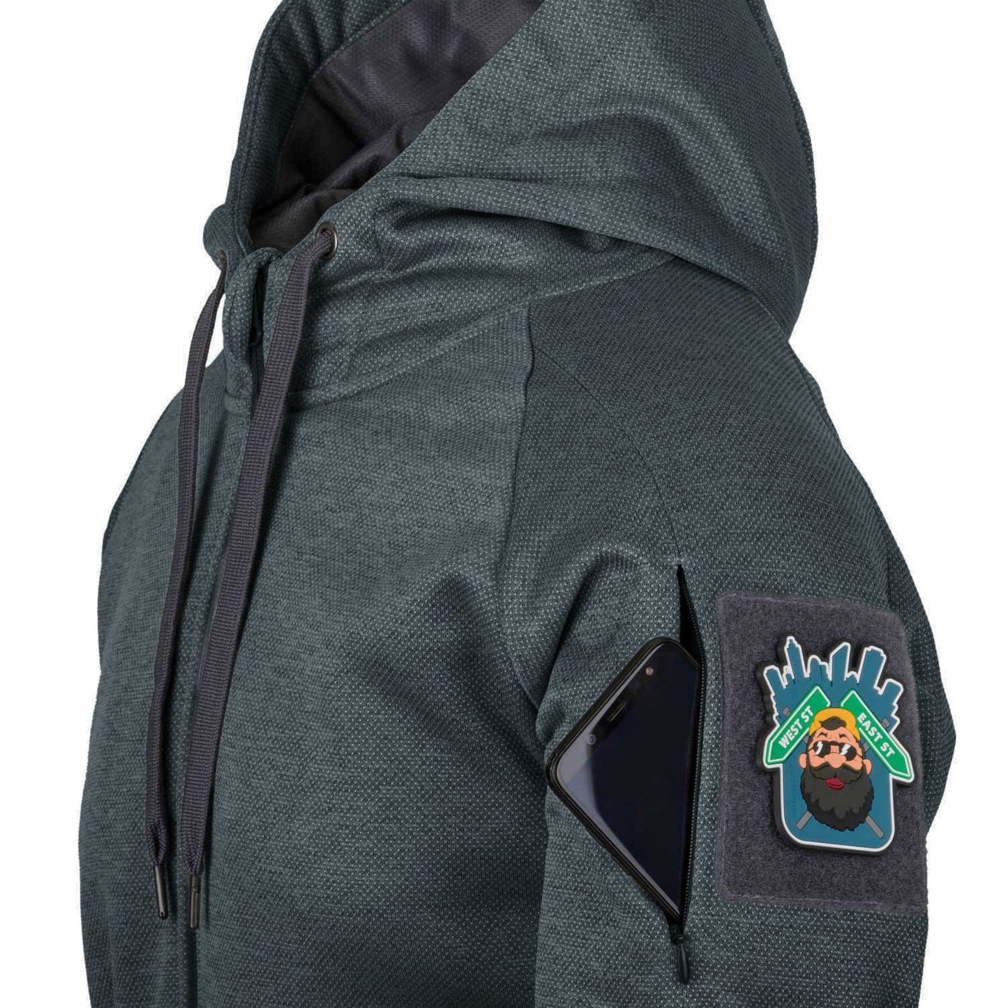 Bluza Helikon Urban Tactical Hoodie - Black/Melange Grey