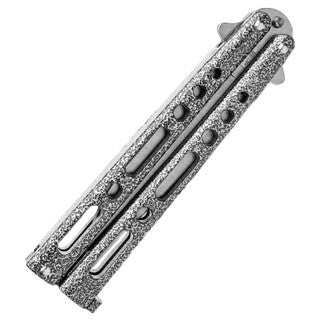 Nóż składany motylek Bear&Son Silver Vein Stonewash