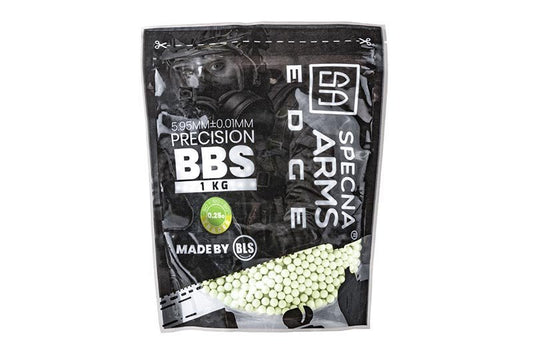 Kulki biodegradowalne ASG Specna Arms EDGE Tracer 0.25g 1kg - zielony