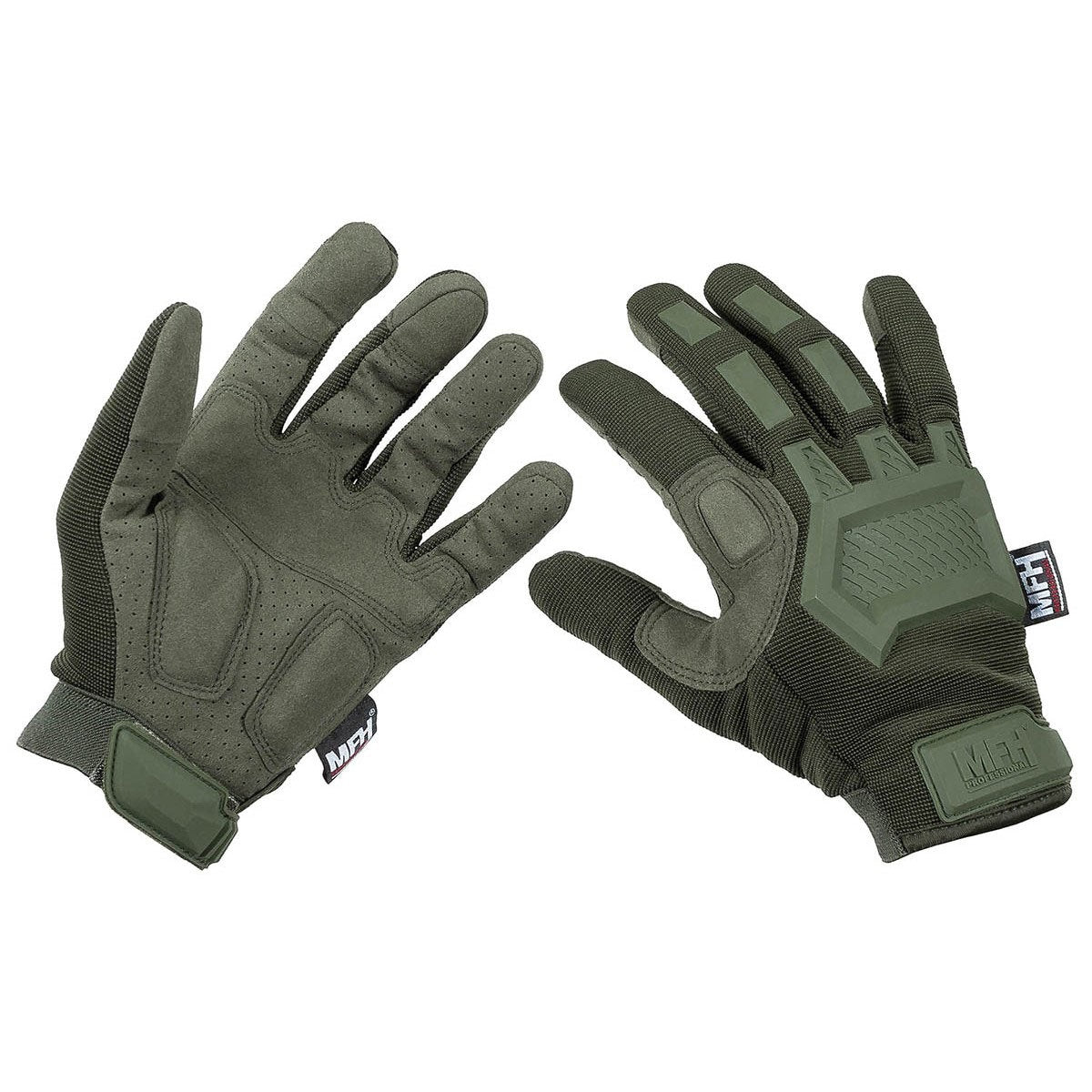 Rękawice taktyczne MFH Tactical Gloves Action - OD Green