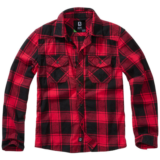 Koszula dziecięca Brandit Checkshirt - Red/Black