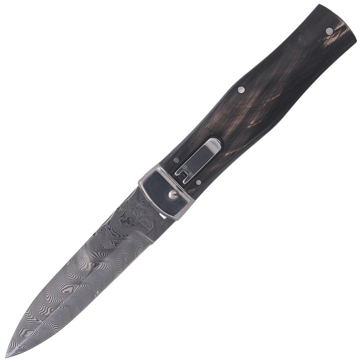 Nóż sprężynowy Mikov Predator Damascus 241-DR-1/KP