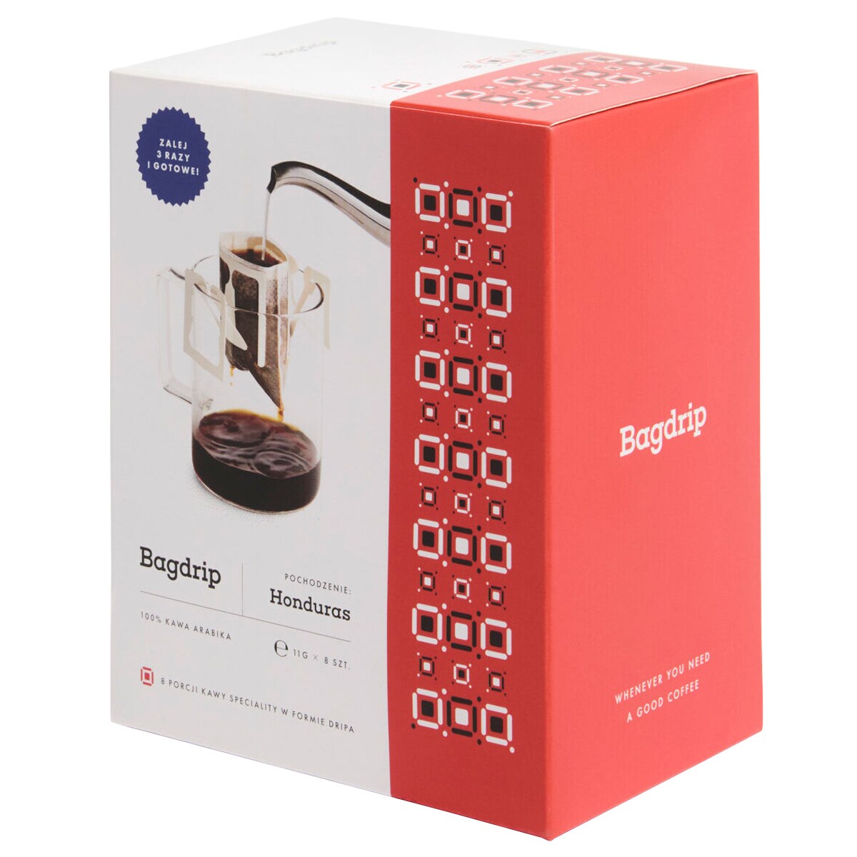 Kawa mielona Bagdrip Honduras - 8 saszetek 11 g