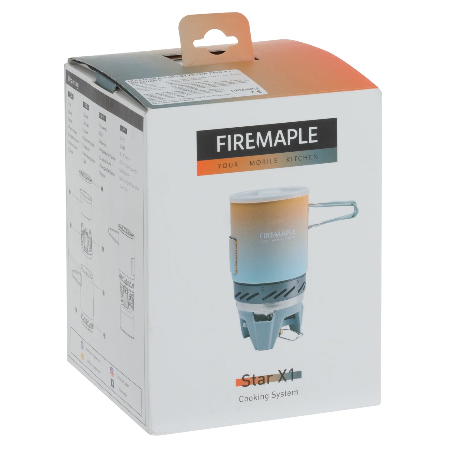 Kuchenka turystyczna Fire Maple FMS-X1 z garnkiem - Gradient