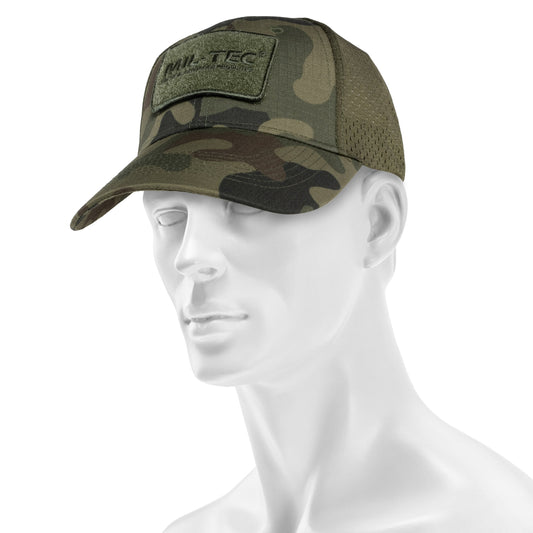Czapka z daszkiem Mil-Tec Net Baseball Cap - wz.93 Pantera PL Woodland