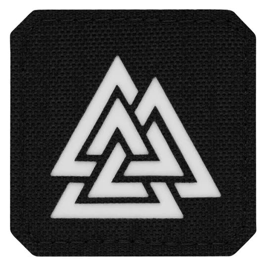Naszywka M-Tac Valknut Laser Cut fluorescencyjna - Black