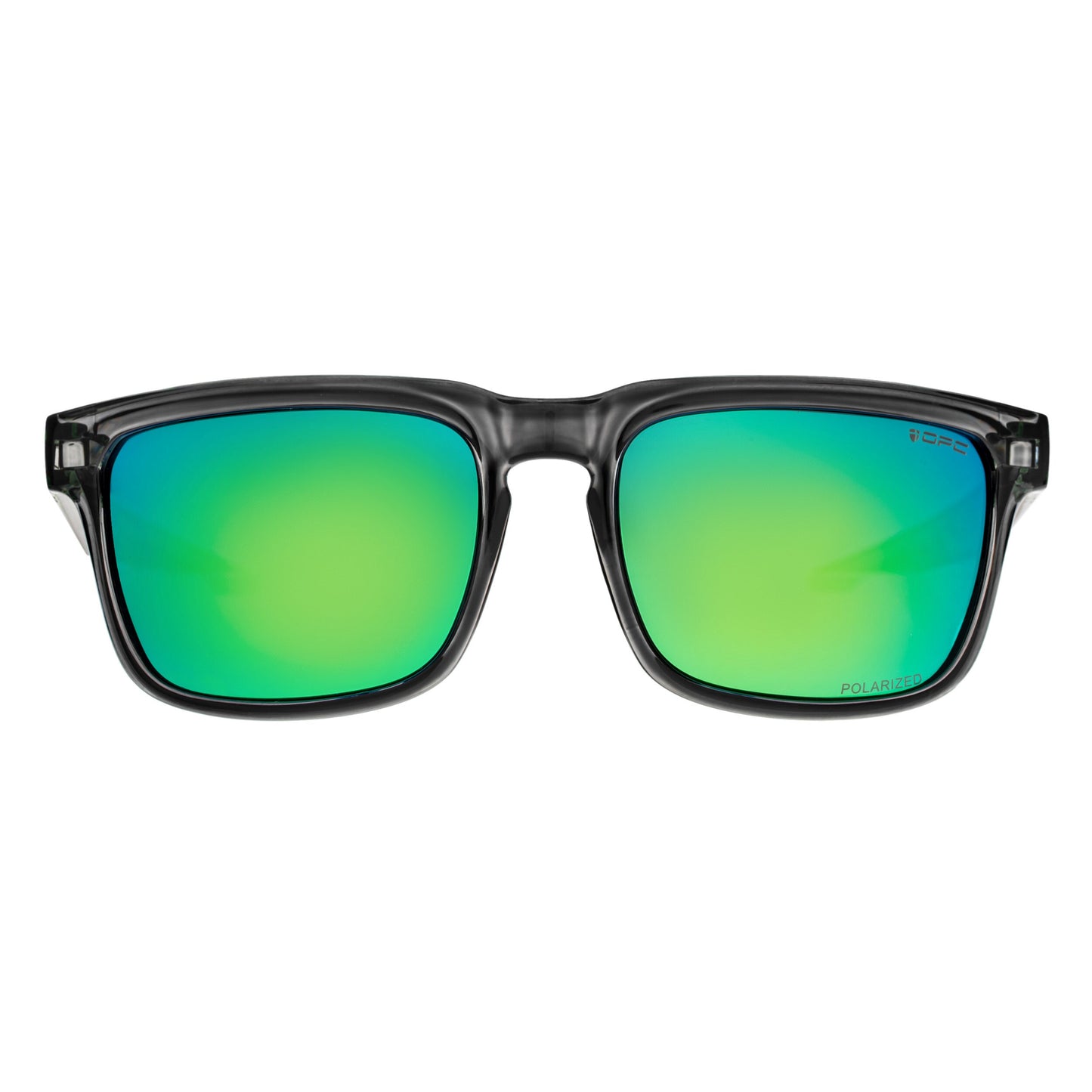 Okulary przeciwsłoneczne OPC Lifestyle California Black/Green Revo z polaryzacją