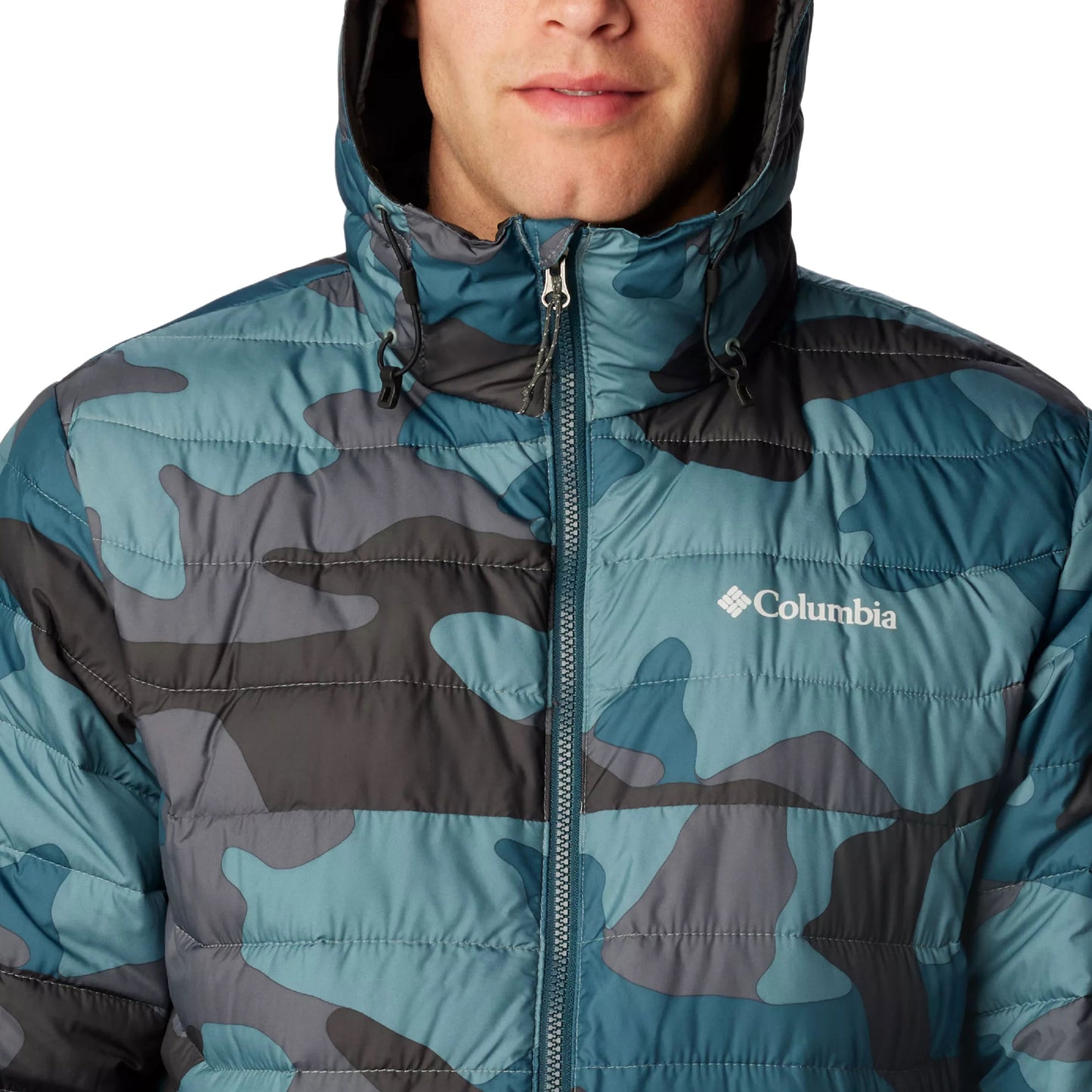 Kurtka Columbia Powder Lite Hooded Jacket - Metal Mod Camo
