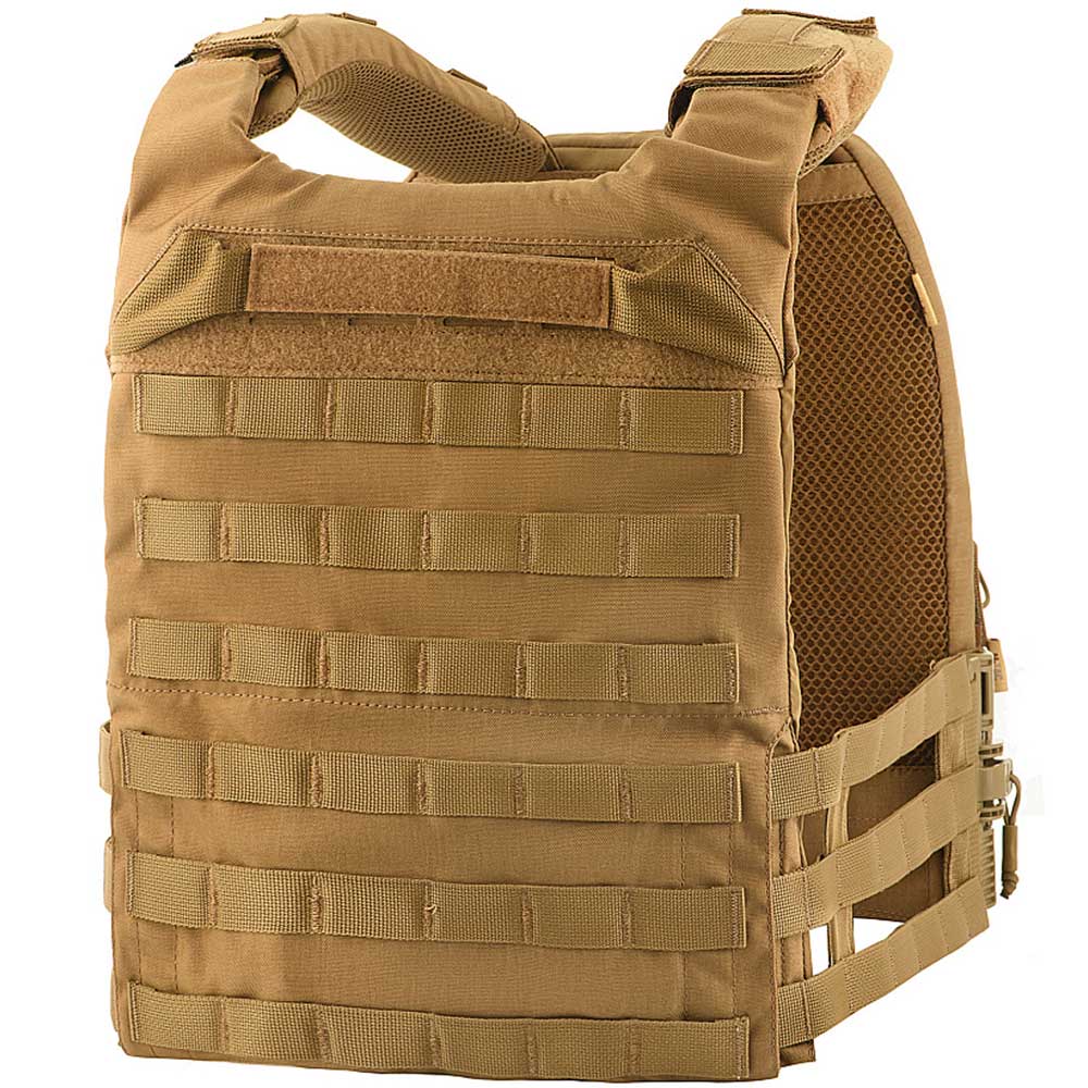 Kamizelka taktyczna typu Plate Carrier M-Tac Cuirass QRS Coyote - na płyty rozmiar L/XL