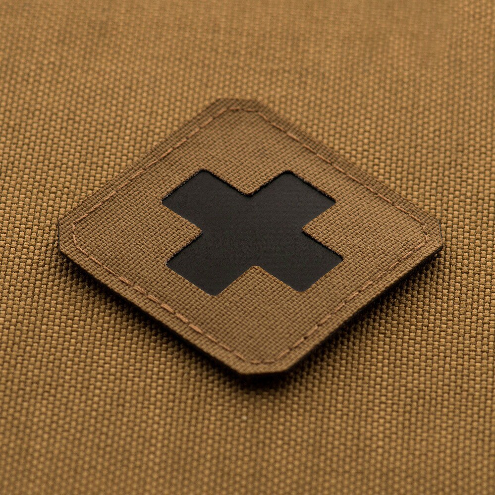Naszywka medyczna M-Tac Medic Cross Laser Cut - Coyote/Black