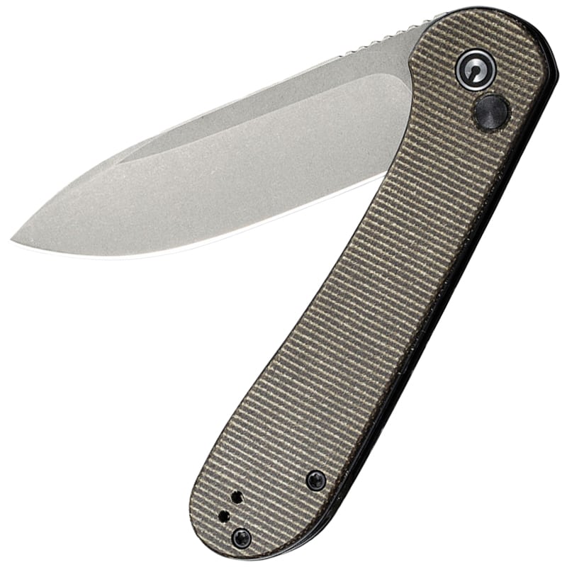 Nóż składany Civivi Elementum Button Lock - Dark Green Micarta