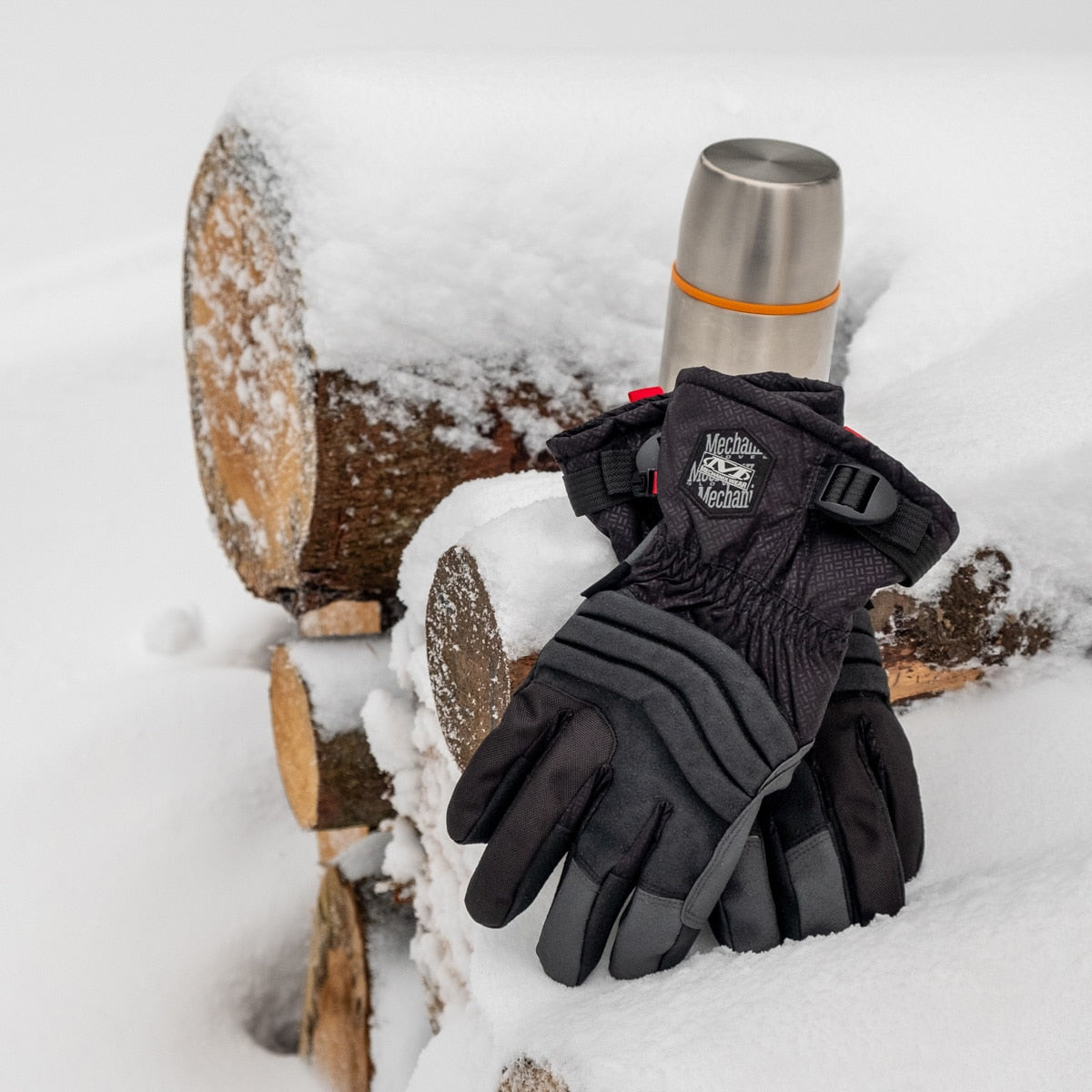 Rękawice taktyczne Mechanix Wear ColdWork Peak - Black/Grey