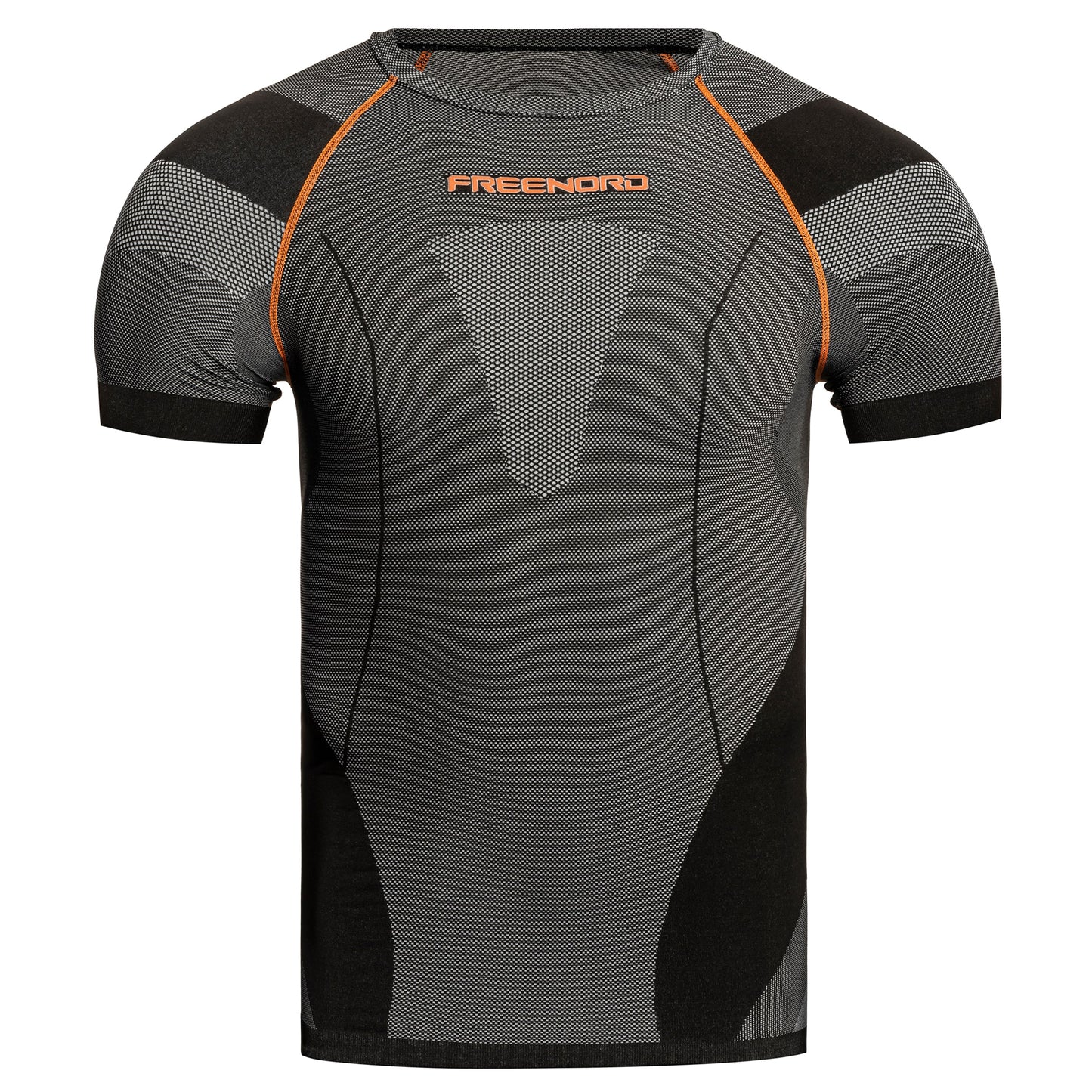 Koszulka termoaktywna FreeNord DryTech Short Sleeve - Black/Orange
