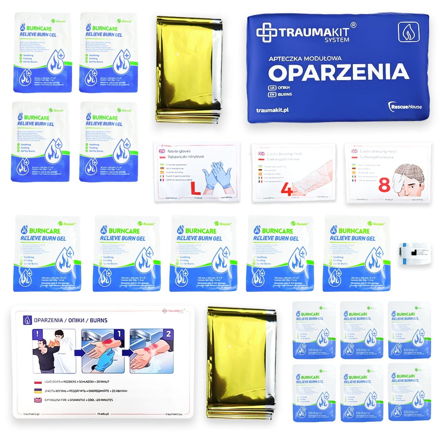Apteczka modułowa AedMax Trauma Kit O - Oparzenia