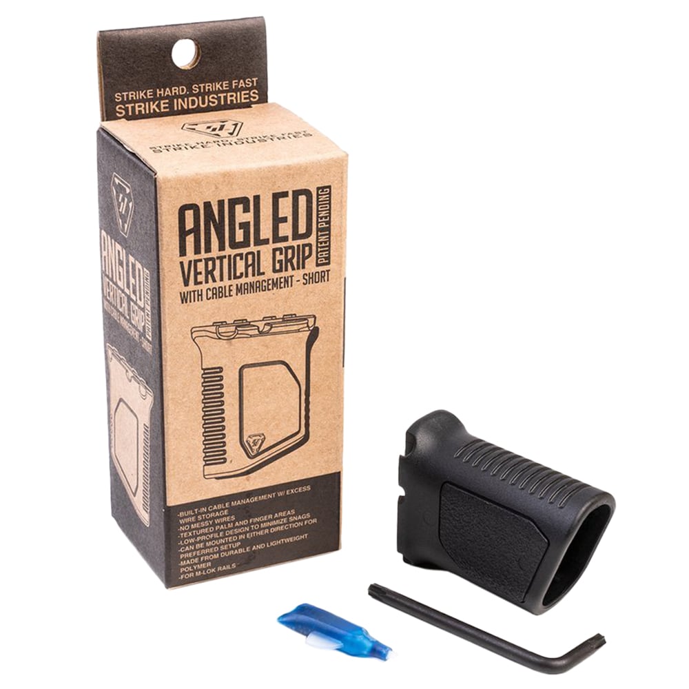 Chwyt przedni Strike Industries M-LOK Angled Vertical Grip Short - Black