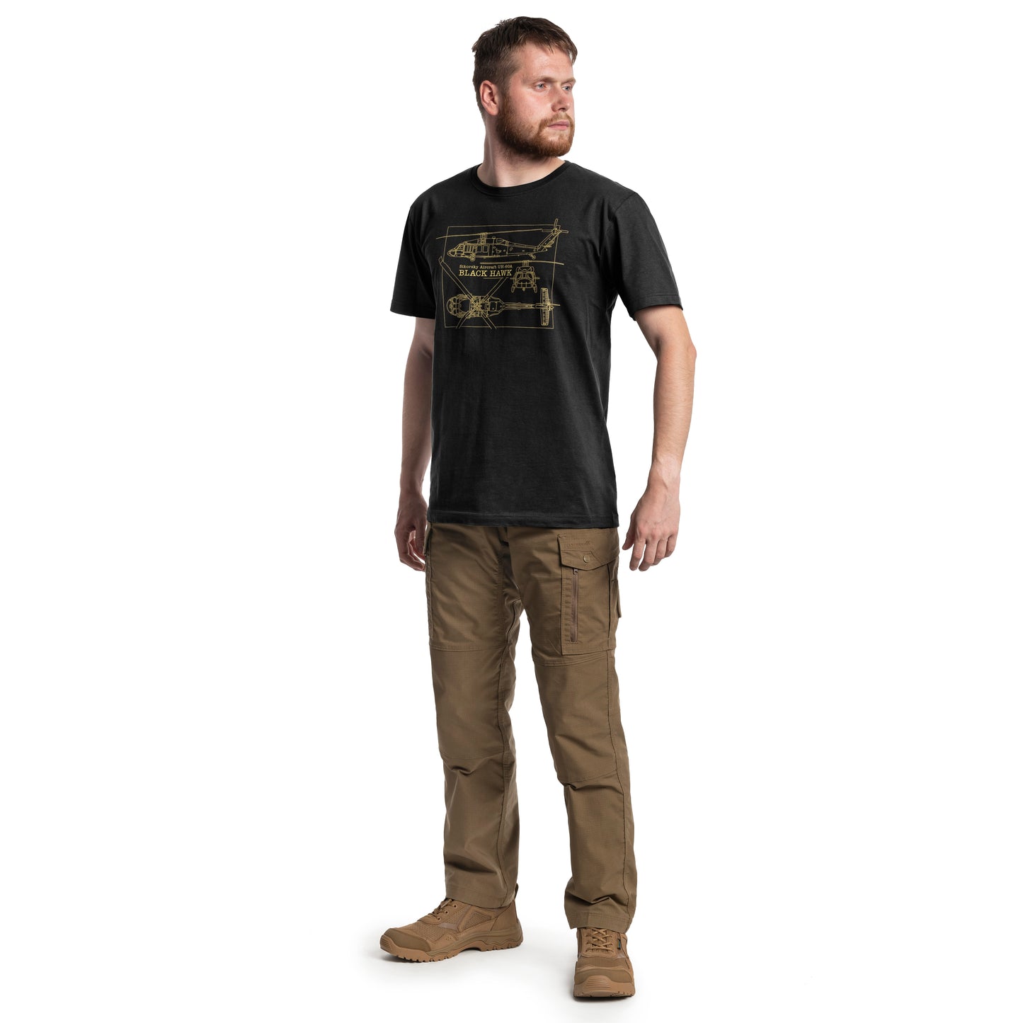Koszulka T-shirt UH-60A Black Hawk - Black