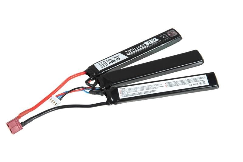 Akumulator ASG Specna Arms Li-Po 11,1V 2000 mAh 15/30C trójdzielny - T-Connect