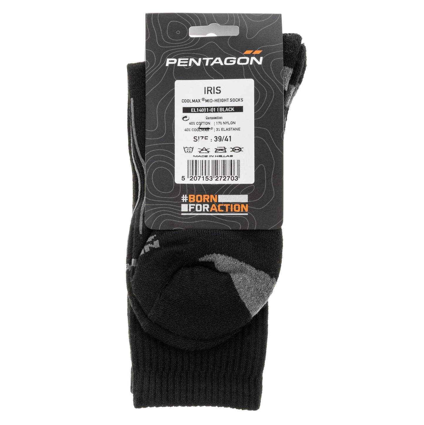 Skarpety Pentagon Iris Coolmax - Black