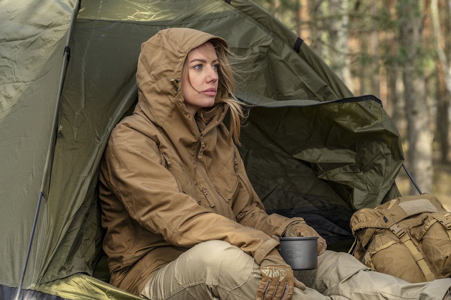 Kurtka Helikon Pilgrim Anorak - Coyote