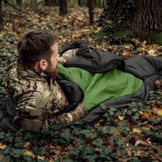 Ponczo Helikon Swagman Roll Climashield Apex z funkcją śpiwora - Grass Green