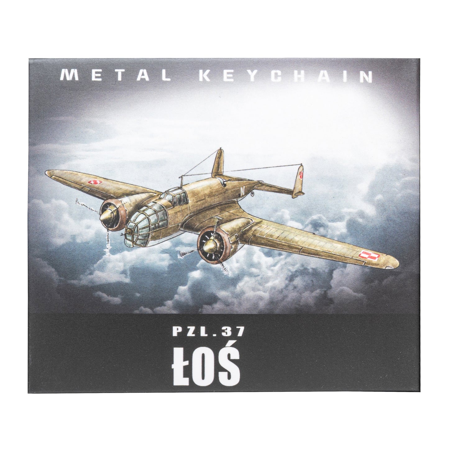 Brelok PiK - Samolot PZL.37 ŁOŚ Box