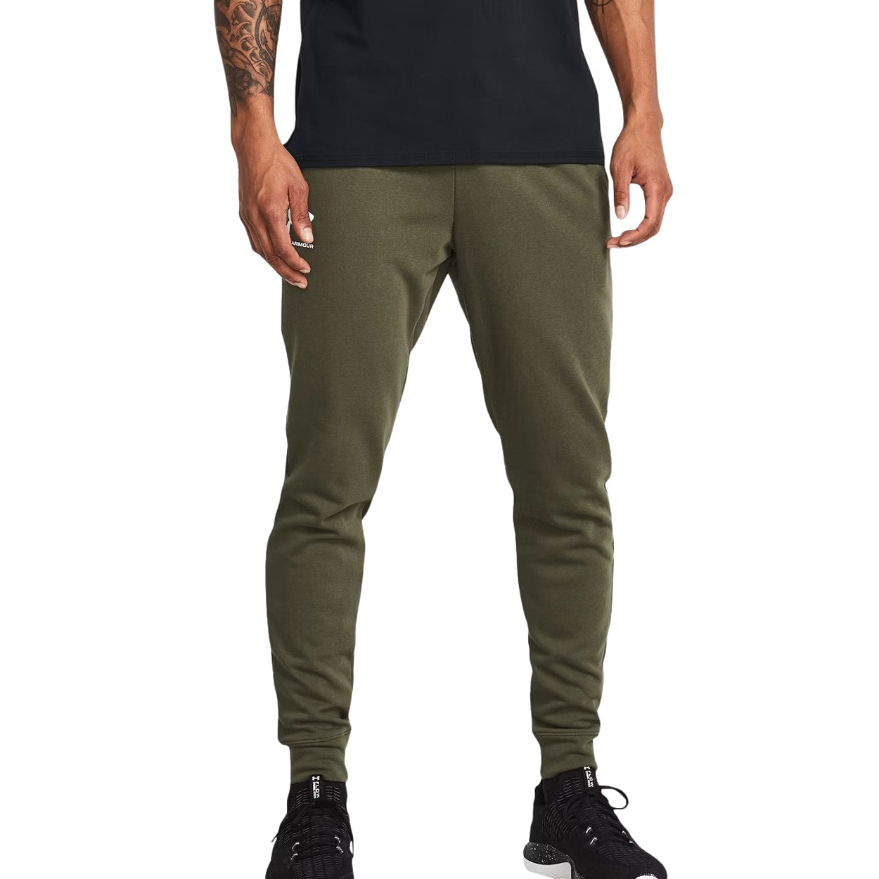 Spodnie Under Armour Rival Terry Jogger - OD Green/Onyx White