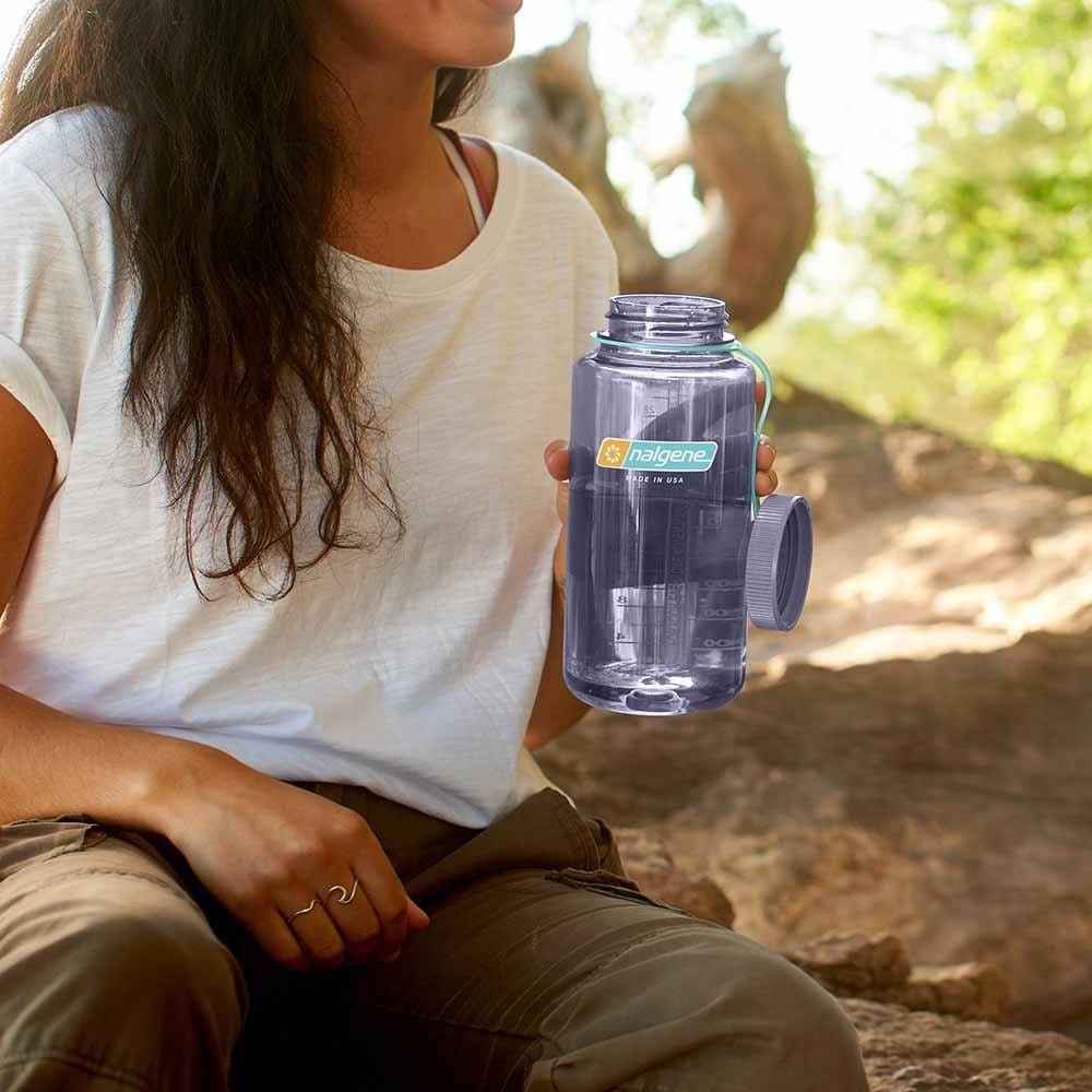 Butelka Nalgene Wide Mouth Sustain 1 l - Aubergine